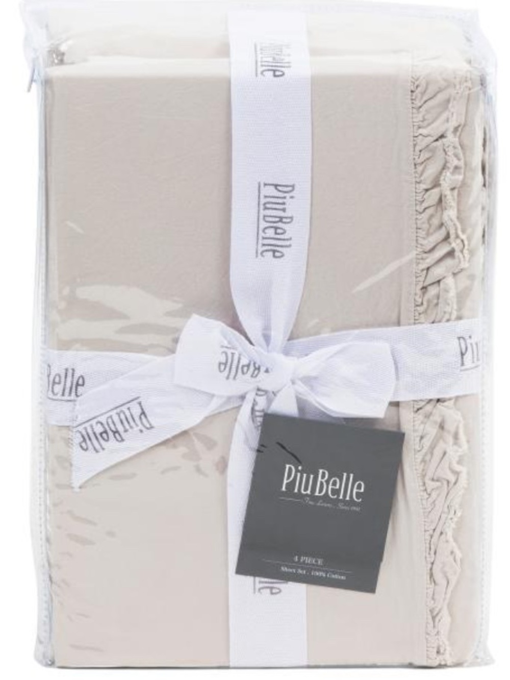 PiuBelle Pale Stone Sheet Set